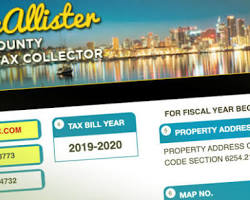 Image of confused homeowner looking at a property tax bill