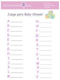 Juego para Baby Shower ABC. #Juegos #de #Baby #Shower #en #Espanol ... via Relatably.com