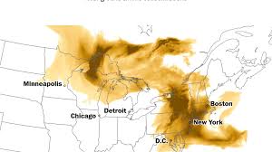 Thick wildfire smoke lingers over Mid-Atlantic early Saturday