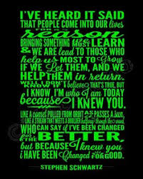 From the Broadway musical play show Wicked song &quot;For Good&quot; Quote ... via Relatably.com