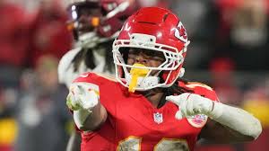 Clyde Edwards-Helaire running for the Kansas City Chiefs