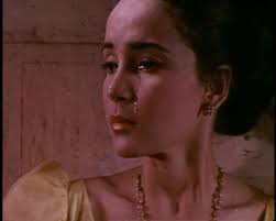 Amalia Fuentes emoting a dramatic scene. - amalia-fuentes-in-vampire-flick