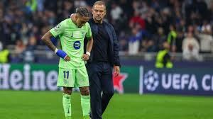 Barcelona: Flick, decepcionado con Dro; Raphinha es duda