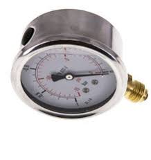 1..0 Bar (-15..0 psi) Glycerin Pressure Gauge Below ...