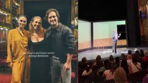 Diego Boneta aplaudió a Leo Sbaraglia en el estreno de “Los días perfectos” en el Teatro Nacional Cervantes