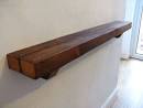 Rustic Ash floating shelf 600x250x50mm The Shelving Shop