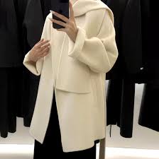 Maian | Cashmere Wool Coat with Scarf | CIÉLIE – Cielie