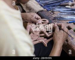 Image of Artisan's Angkor wood carving workshop, Siem Reap