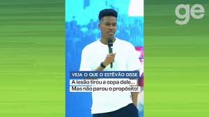 Estêvão revela surpresa de médico após novo exame na coxa: “Disse que não via mais lesão”