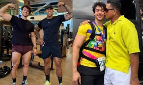 Filho de Xanddy treina com Léo Santana e Carla Perez se derrete; fotos - iBahia