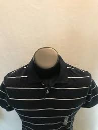 NWT Old Navy Polo Shirt - Dark Blue with White Stripes - S | eBay
