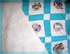 Résultat de recherche d'images pour "hand embroidered quilt with State Birds"