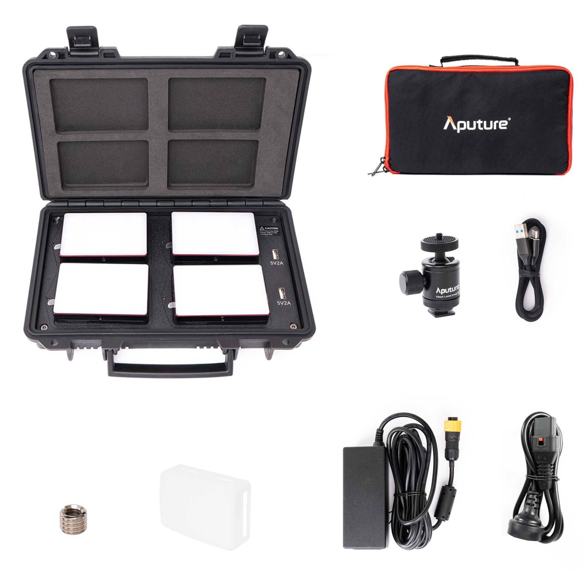 Aputure MC 4 Light Travel Kit