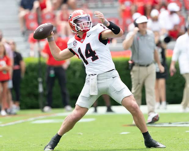 Georgia ranks No. 6 in Yahoo Sports' preseason top 25, aiming for first playoff win since 2022 title; new receivers to step up in 2026