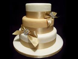 Image result for gold wedding cake