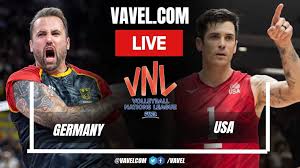 Sets and summary of United States 3-0 Germany in the Volleyball Nations League