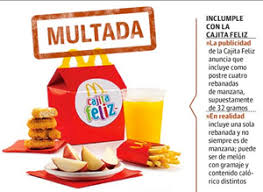 Resultado de imagen de publicidad engañosa alimentaria