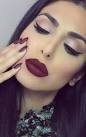 Maroon lipstick