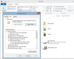 Hình ảnh về File Explorer View tab with Hidden items checked
