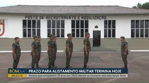 Prazo para alistamento militar termina nesta terça-feira