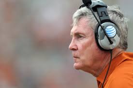 DALLAS, TX - OCTOBER 13: Head coach Mack Brown of the Texas Longhorns watches - mack_brown