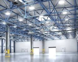 Image of LED Lighting in warehouse