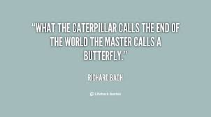 What the caterpillar calls the end of the world the master calls a ... via Relatably.com