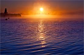 Image result for water and sunrise