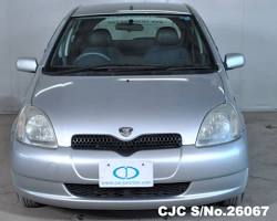 2001 Toyota Vitz Hatchback silver front view, AI generated