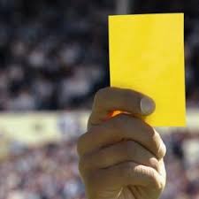 Risultati immagini per cartellino giallo calcio