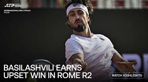 Basilashvili holds firm to upset Shelton in Rome