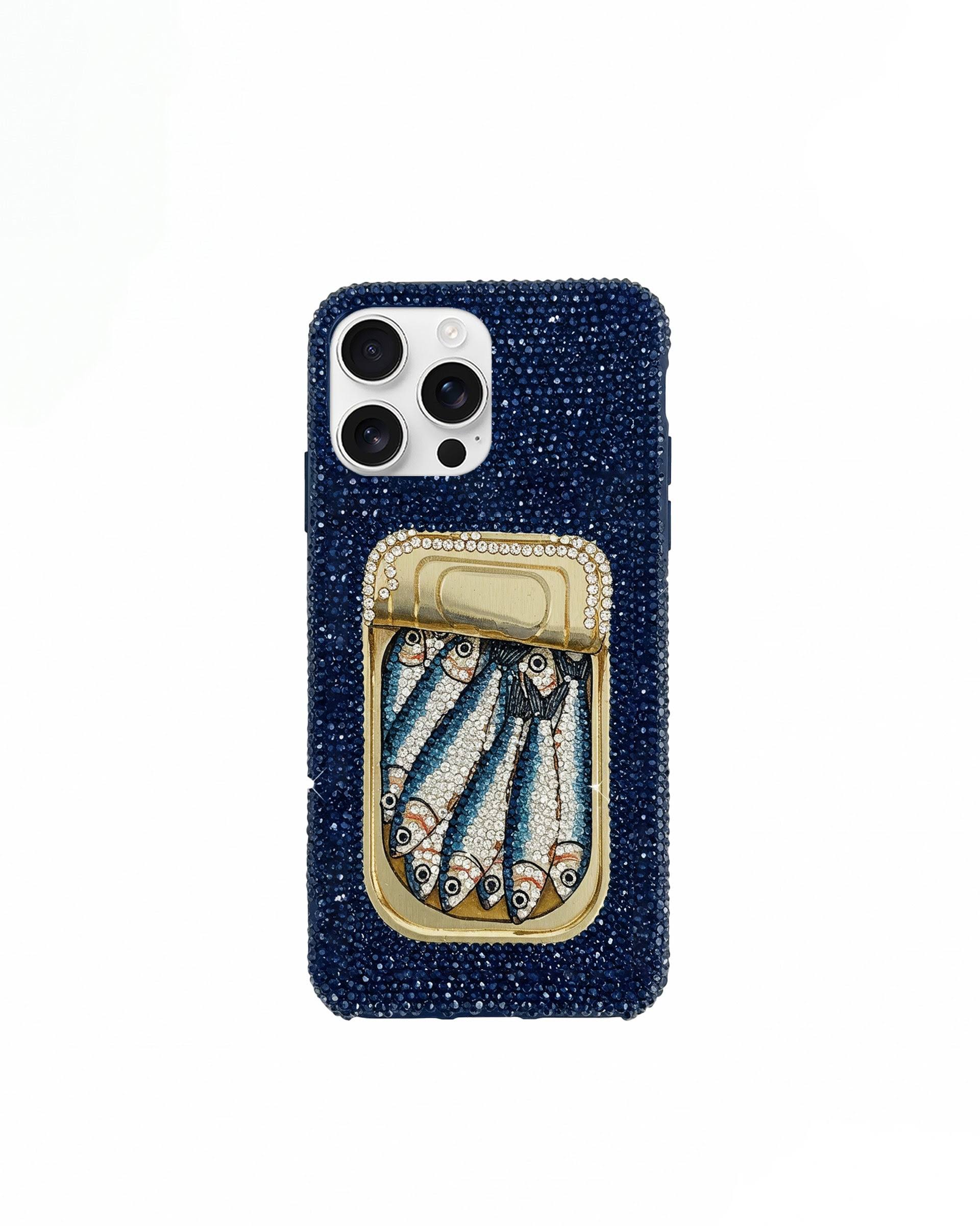 Sardine Tin Artificial Crystal Phone Case