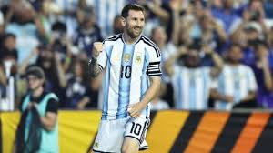 Lionel Messi doubles Argentina's lead from the penalty spot