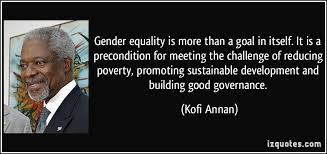 Gender equality is more than a goal in itself. It is a ... via Relatably.com