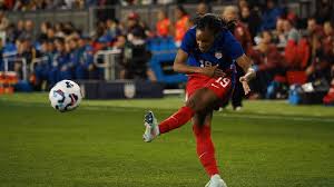 Crystal Dunn Celebrating a Goal