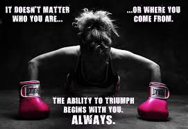 Motivation #kickbox #boxing #everlast #triumph | Fight like a girl ... via Relatably.com