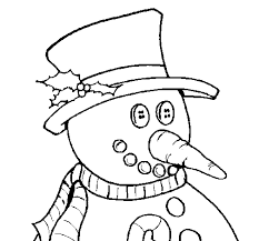 Image result for coloring book snowmen