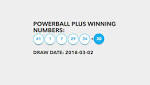 PowerBall Plus Results March 2018: