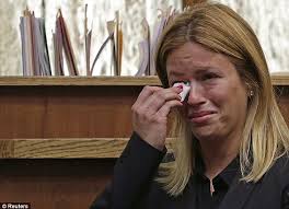 Emotional: Sean Taylor&#39;s girlfriend, Jackie Garcia Haley, reacts during testimony at the murder trial of Eric Rivera in Miami-Dade Circuit Court in Miami ... - article-2476325-18F7714900000578-567_634x460