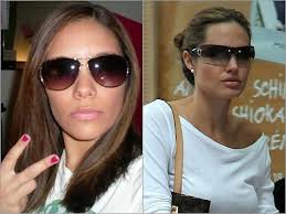 Megan Hernandez (left) of North Reading thinks she looks like Hollywood star Angelina Jolie. - megan__1221759242_0163