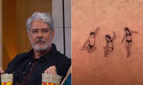 William Bonner gets his first tattoo to honor his 29-year-old triplets