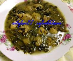 نتیجه تصویری برای خورش آلو اسفناج با مرغ