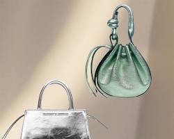 Image of Metallic Bag handbag