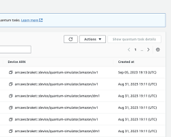 Image of creating a Braket account in the AWS Braket console