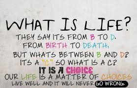 What is life ~ Inspirational quote on Life Choices ... via Relatably.com