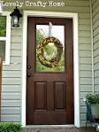 Staining a fiberglass door