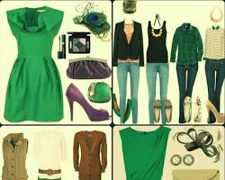 Imagen de Verde color for clothes
