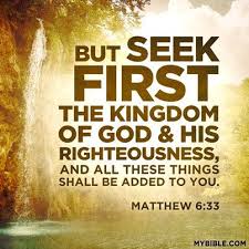 Matthew 6:33 &quot;But seek first the kingdom of #God and His ... via Relatably.com