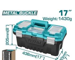 Image of Total 17 Plastic tool box