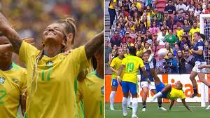 Geyse Ferreira deslumbra con Brasil: la jugadora del América marca un golazo de chilena ante Argentina